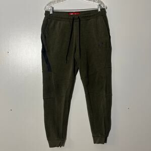 Nike Sportswear Tech Fleece Joggers Olive Green Sweatpants 805162-330 Men's L
